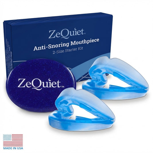 ZeQuiet Anti-Snoring Mouthpiece 2-Size Starter Pack